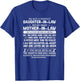I'm Not A Perfect Daughter-in-law But My Crazy Mother-in-law T-Shirt - T-Shirt | Royal