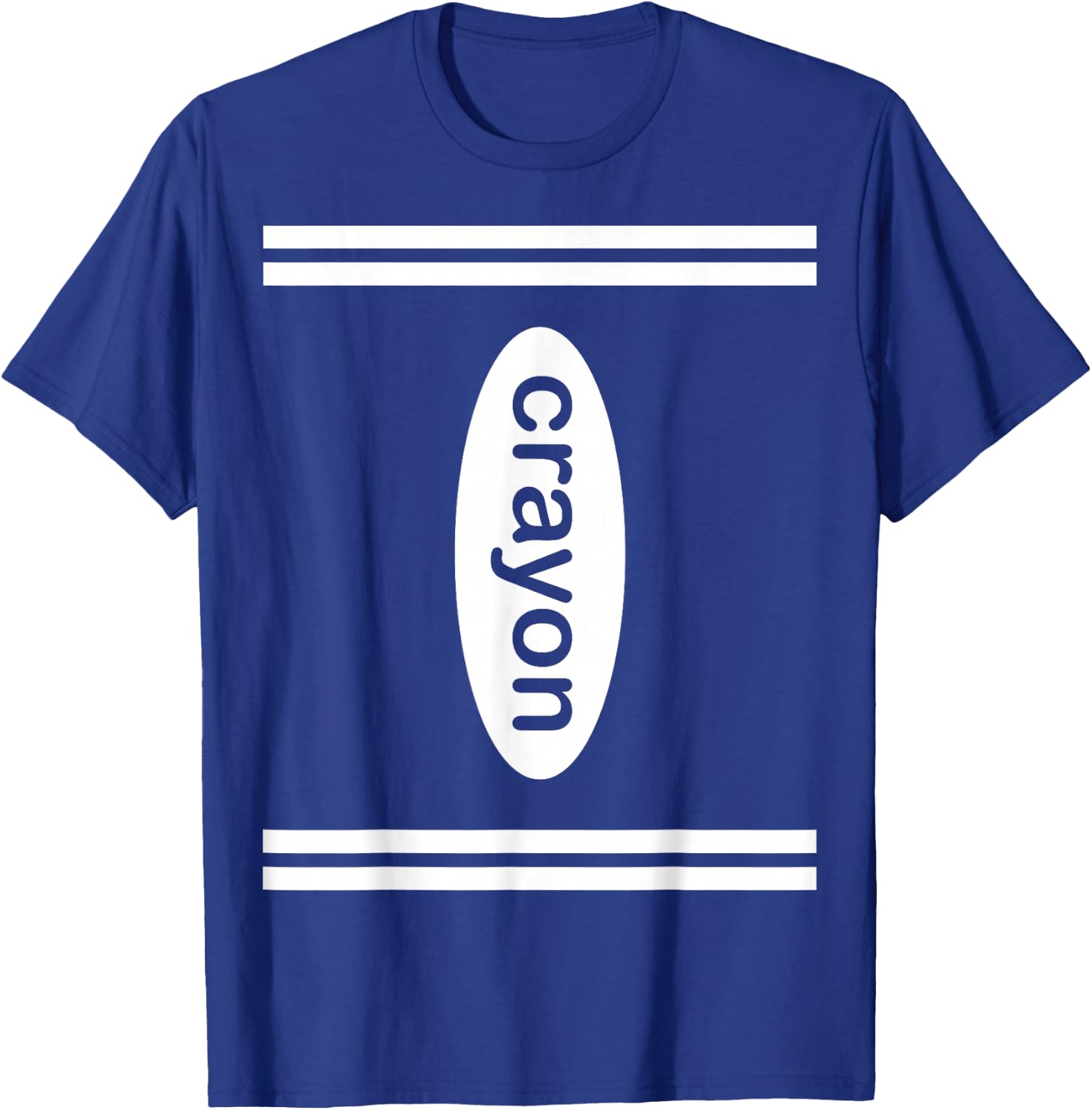Crayon Halloween Costume, Dark Color Crayon Box Lover T-Shirt - T-Shirt | Royal