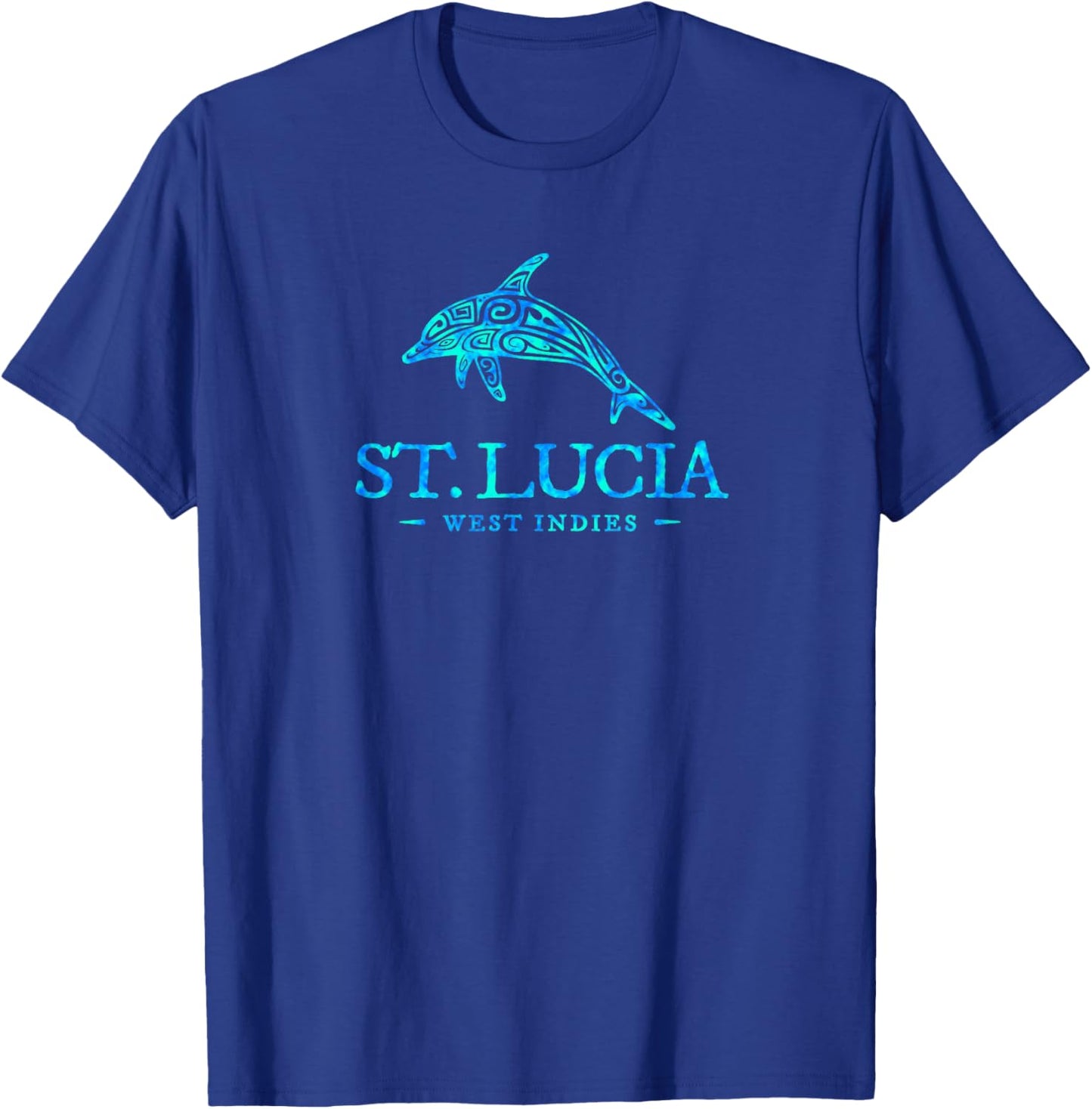 St Lucia Dolphin Boys Girls Toddler Cruise Vacation Souvenir T-Shirt - T-Shirt | Royal