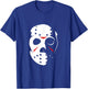Jason Hockey Mask Halloween Shirt Friday 13TH T-Shirt - T-Shirt | Royal