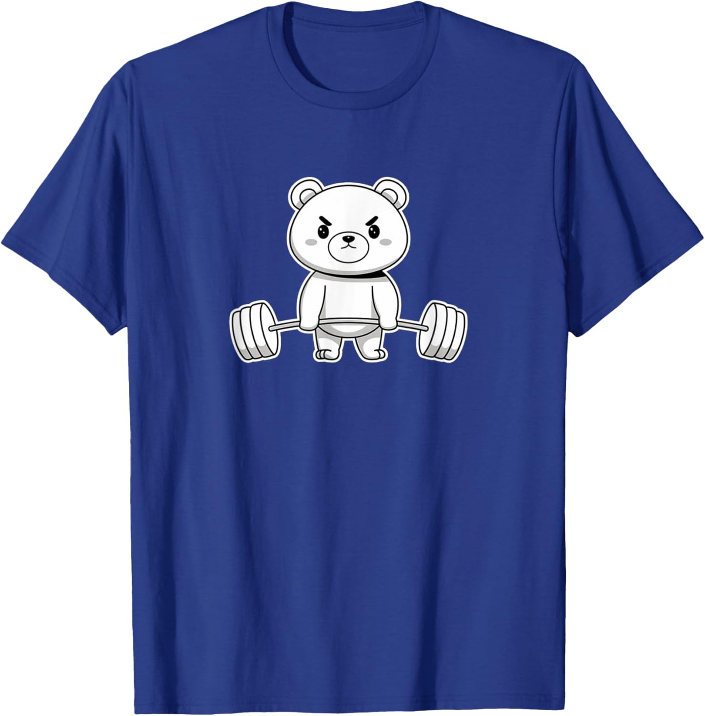 Bear Bodybuilder Weight lifting Gym Workout Sports T-Shirt - T-Shirt | Royal