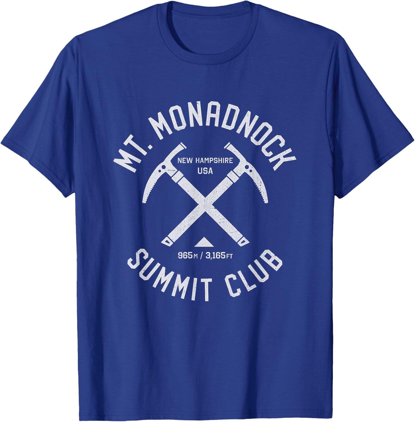 Mount Monadnock Summit Club | I climbed Mt Monadnock USA T-Shirt - T-Shirt | Royal