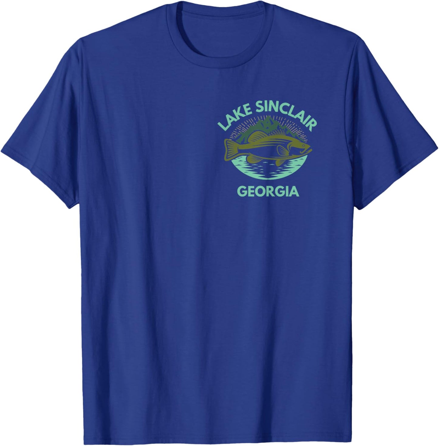 Lake SINCLAIR Georgia Trip Family Love Fishing Lake Camping T-Shirt - T-Shirt | Royal