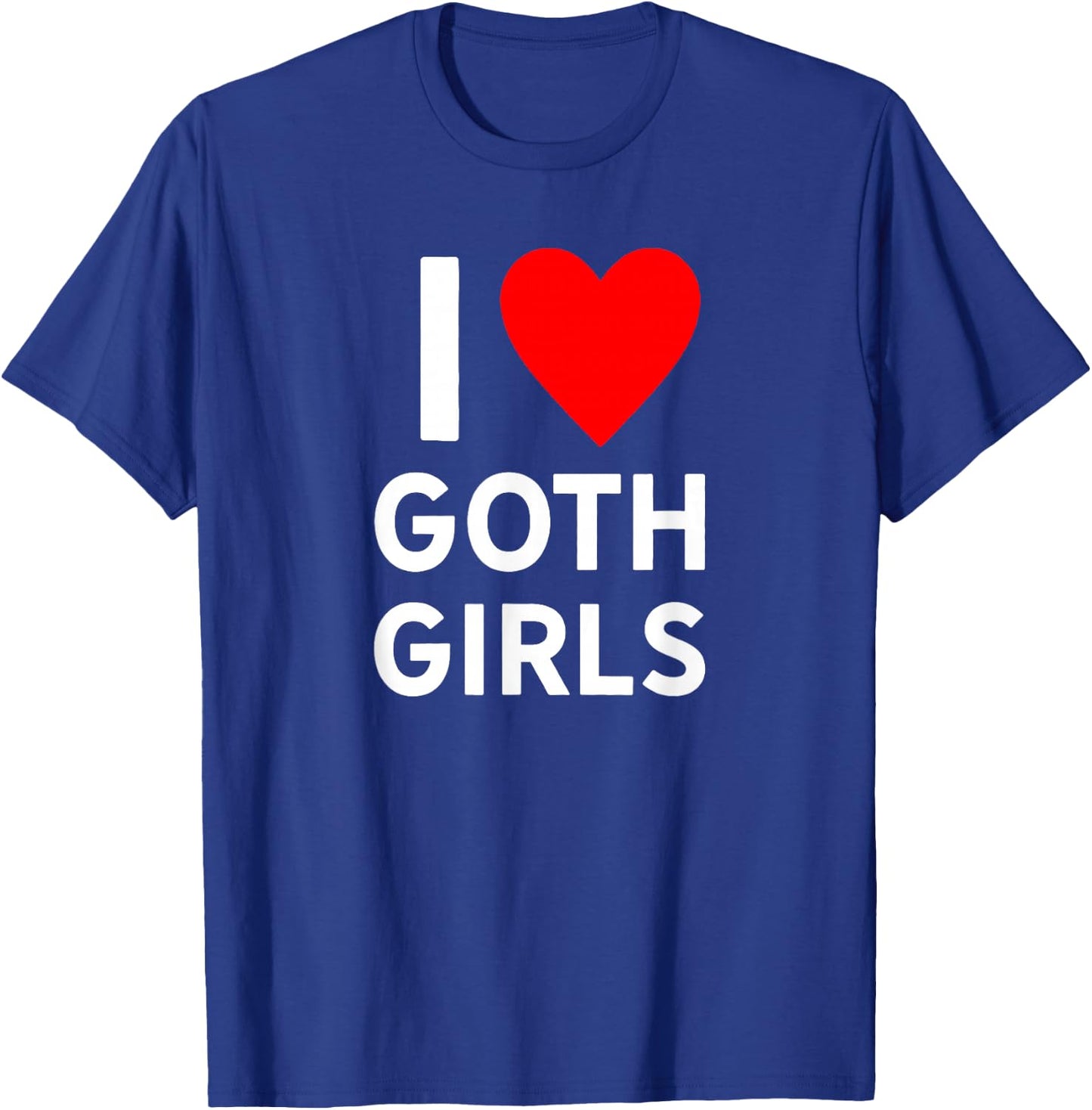 Love Goth Girls Heart Trendy Egirl Eboy GF Aesthetic Vibe T-Shirt - T-Shirt | Royal