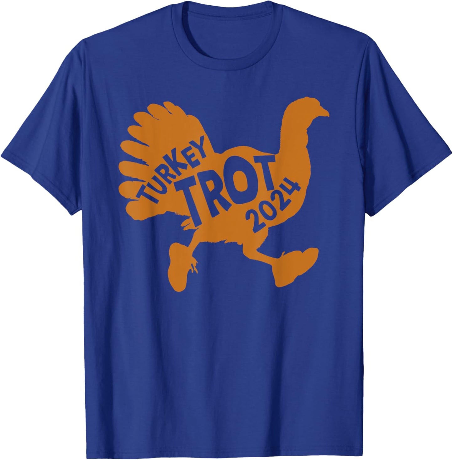 Turkey Trot Squad 2024 Funny Thanksgiving Day Run Matching T-Shirt - T-Shirt | Royal