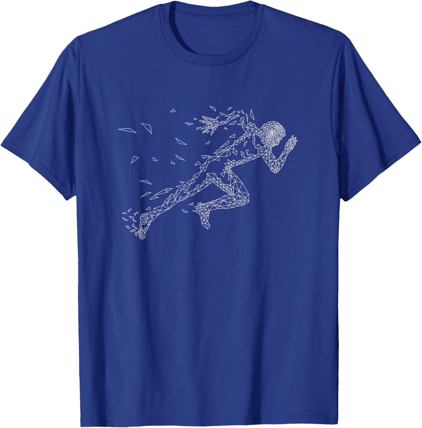 Sprinter Track and Field Runner Running Marathon T-Shirt - T-Shirt | Royal