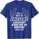 Awesome ASSISTANT DIRECTOR OF NURSING Career T Shirt T-Shirt - T-Shirt | Royal