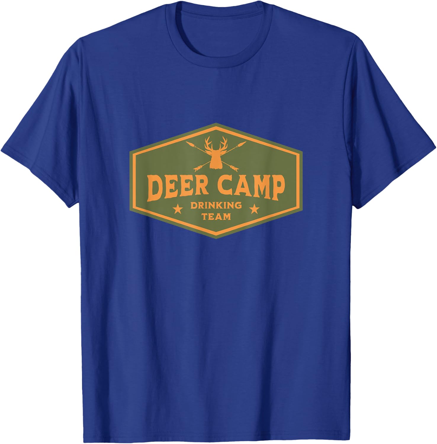 Deer Camp Drinking Team - Funny Hunting T-Shirt - T-Shirt | Royal