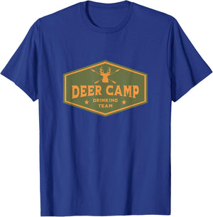 Deer Camp Drinking Team - Funny Hunting T-Shirt - T-Shirt | Royal