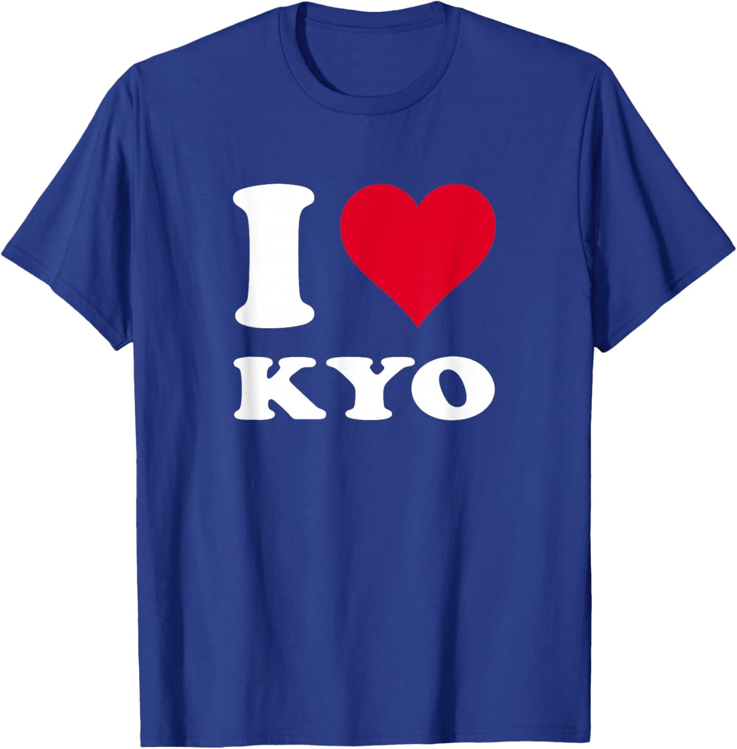 Red Heart I Love Kyo T-Shirt - T-Shirt | Royal