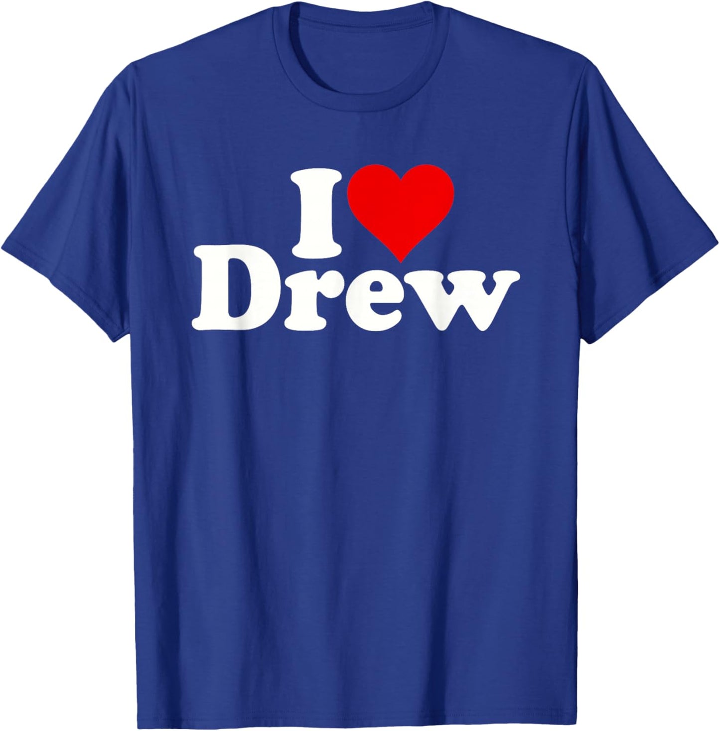 I Love Heart Drew T-Shirt - T-Shirt | Royal