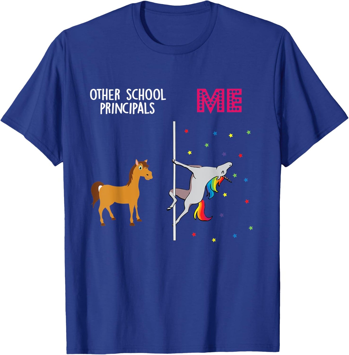 School Principal Unicorn Others You T-Shirt - T-Shirt | Royal