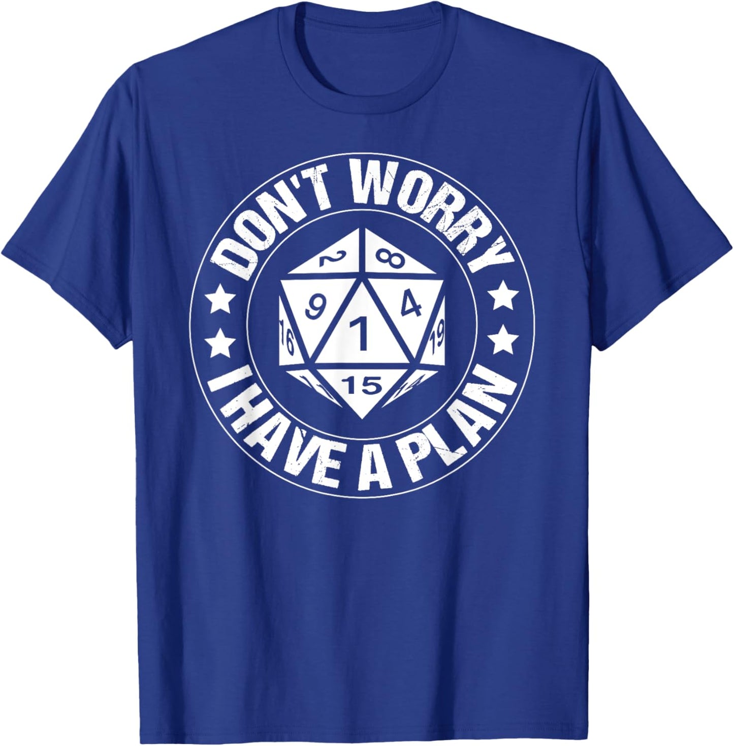 RPG Gamer Dont Worry I Have Plan Funny Men Boys Kids T-Shirt - T-Shirt | Royal