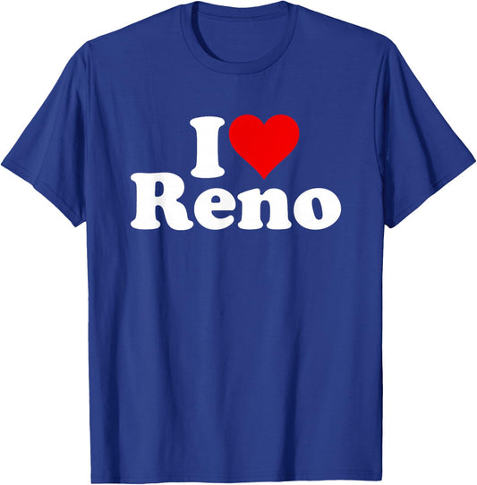 I Love Heart Reno Nevada Nv T-Shirt - T-Shirt | Royal
