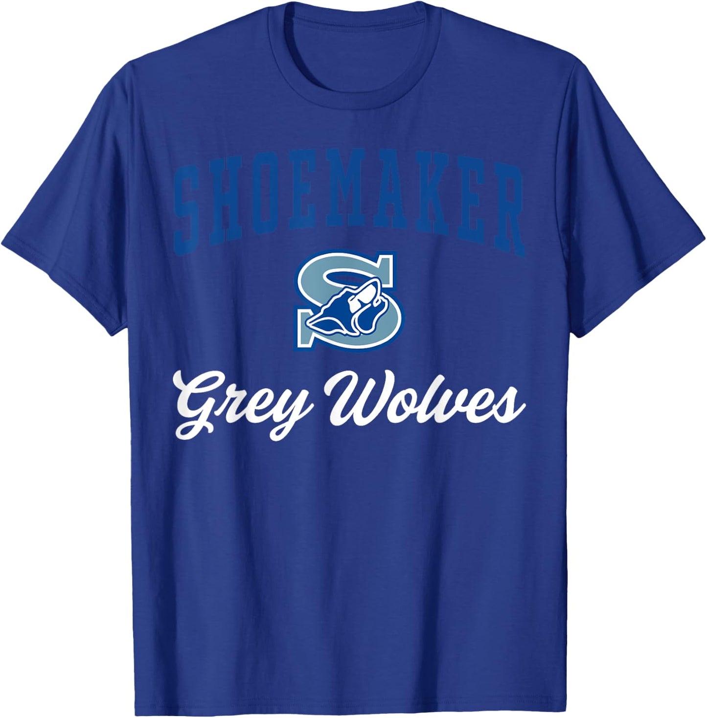 Shoemaker High School Grey Wolves C3 T-Shirt - T-Shirt | Royal