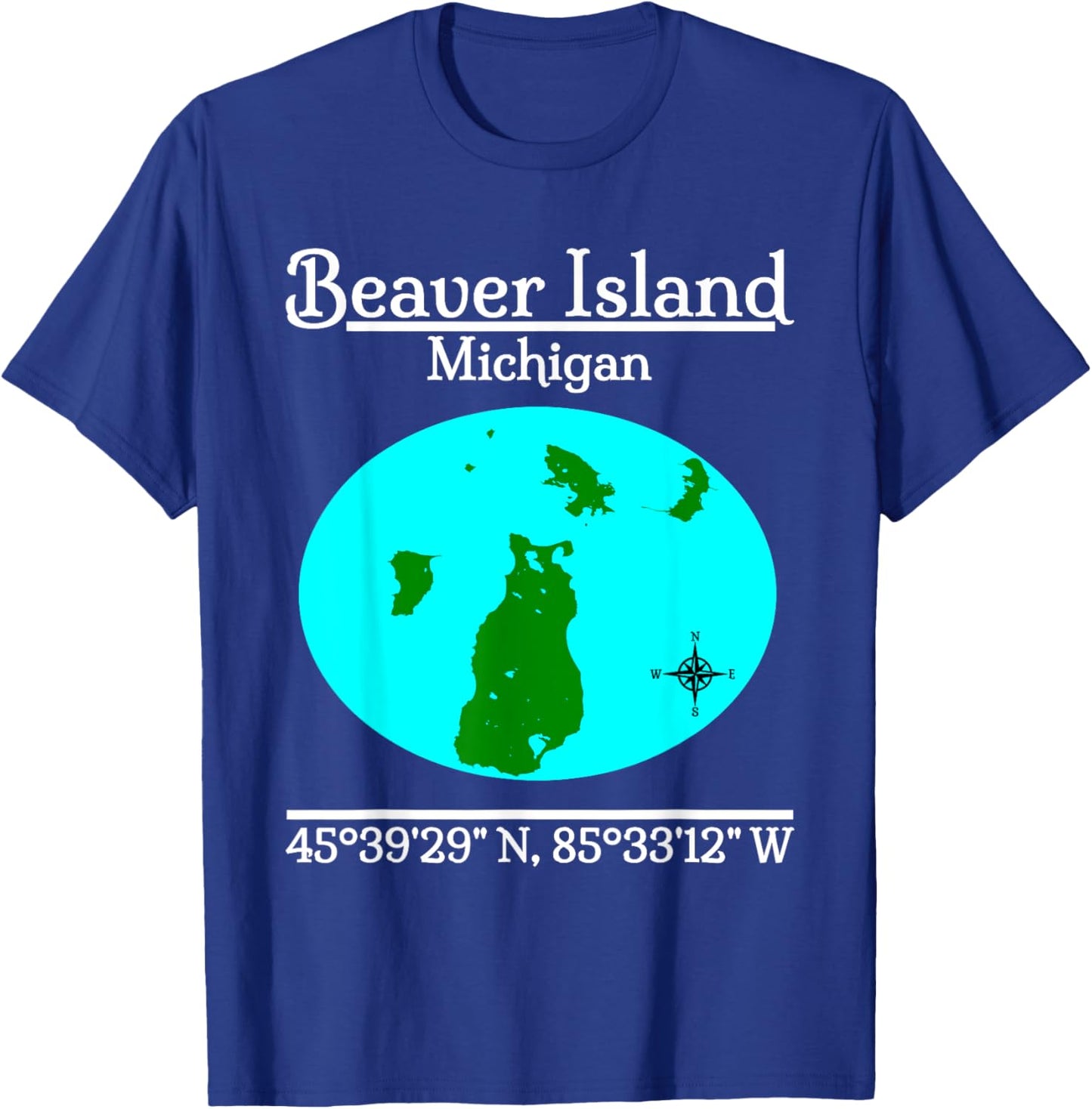 Beaver Island - Michigan T-Shirt - T-Shirt | Royal