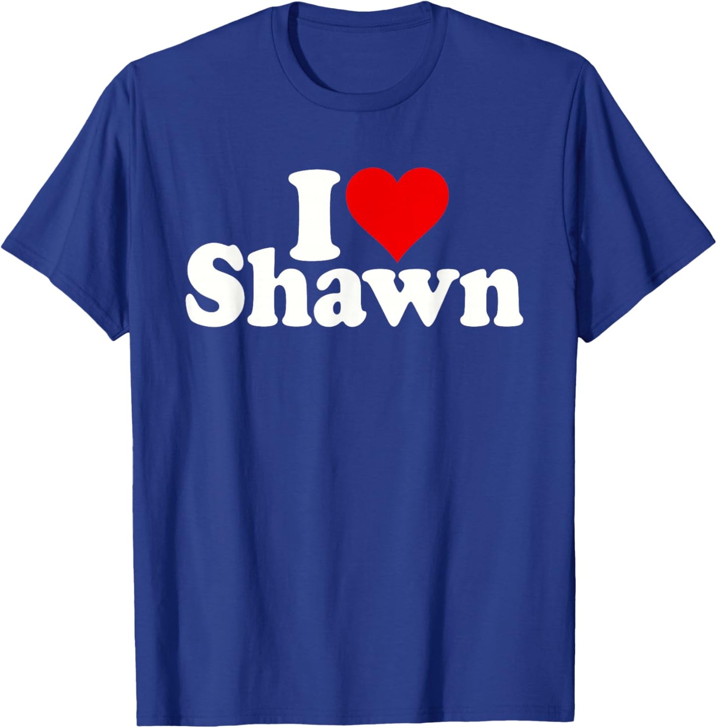 I Love Heart Shawn T-Shirt - T-Shirt | Royal