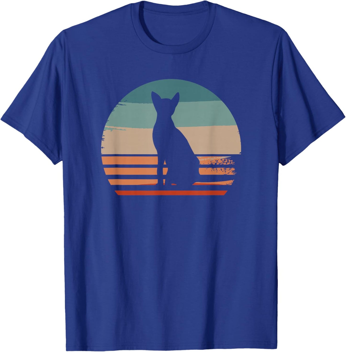 Vintage Retro Oriental Shorthair Cat Lover T-Shirt - T-Shirt | Royal
