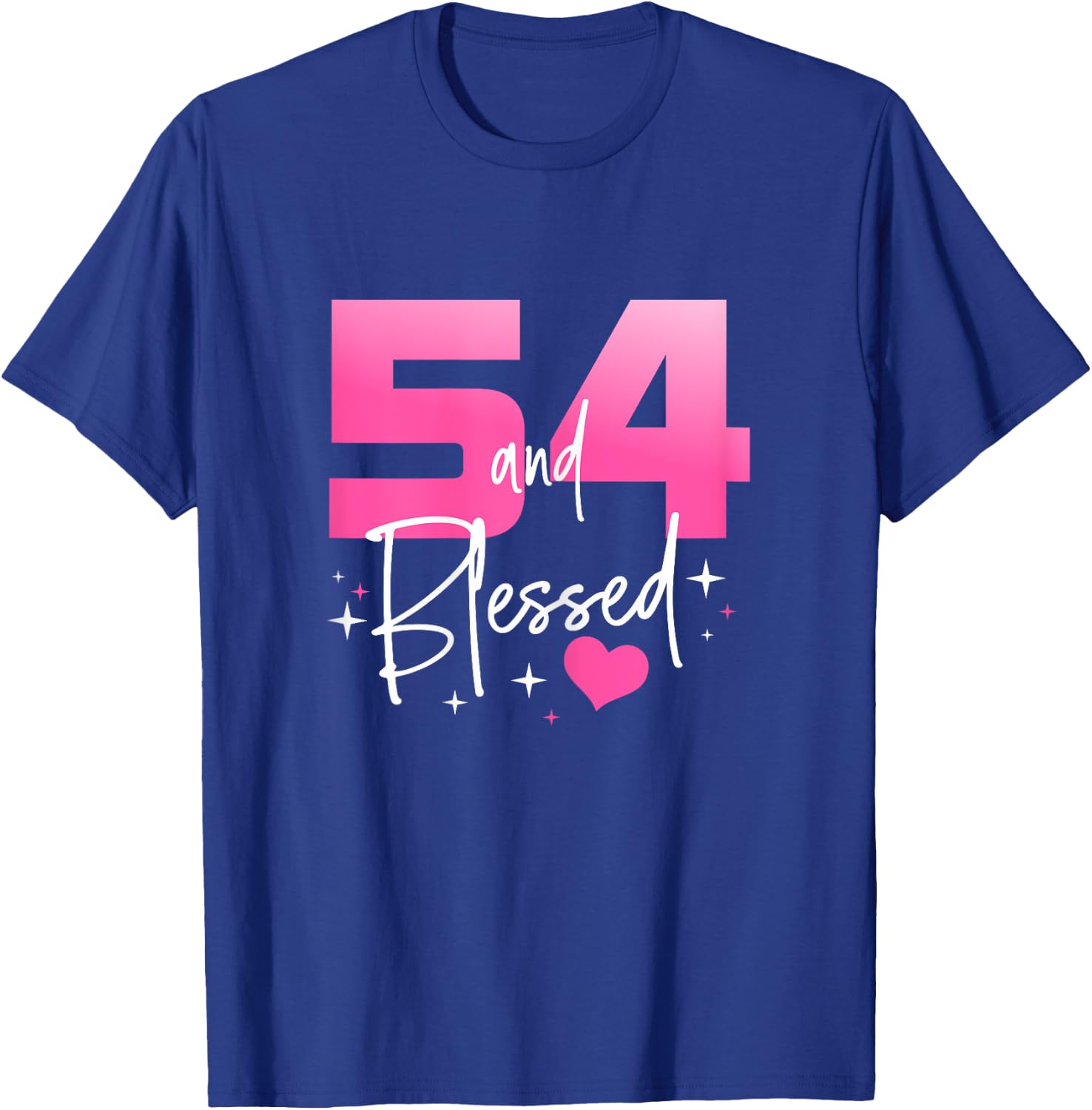 54 and Blessed Chapter 54 Year Old Gifts 54th Birthday Gifts T-Shirt - T-Shirt | Royal