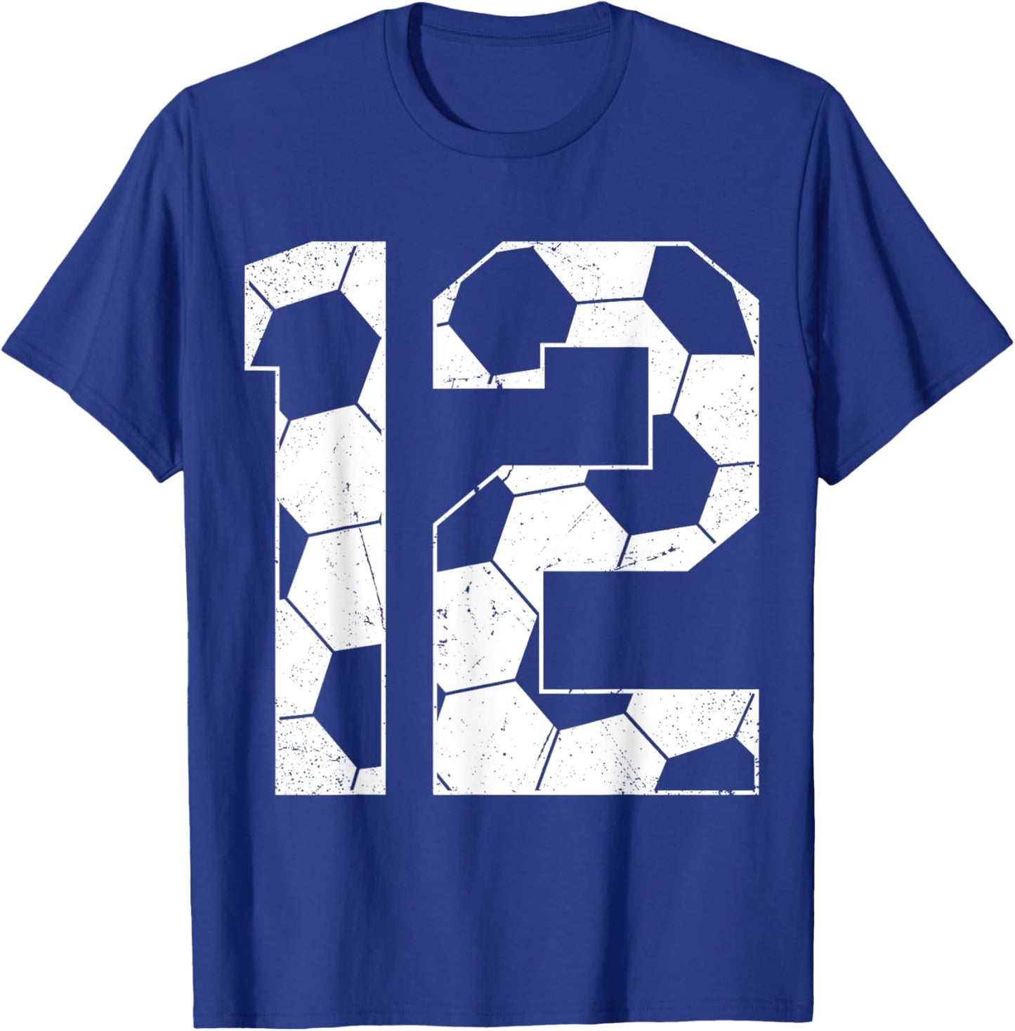 12th Birthday Boy Soccer Player Football 12 Years Old T-Shirt - T-Shirt | Royal