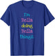 Bella Cute Personalized Text Kid's Gift Top For Girls T-Shirt - T-Shirt | Royal