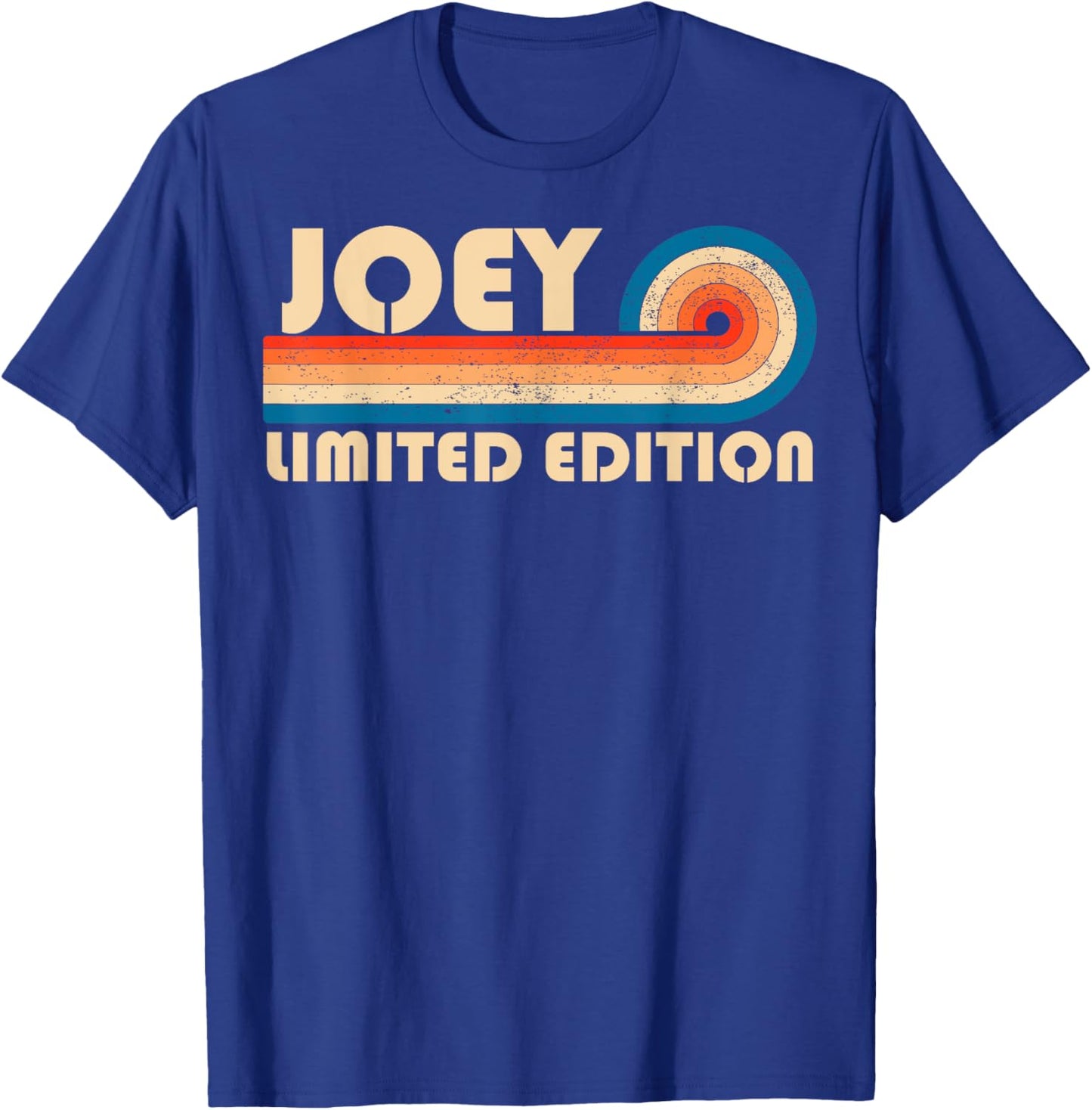 JOEY Name Personalised Funny Retro Vintage Birthday T-Shirt - T-Shirt | Royal