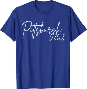 Pittsburgh Running Race 26.2 Marathon Runner Pennsylvania T-Shirt - T-Shirt | Royal