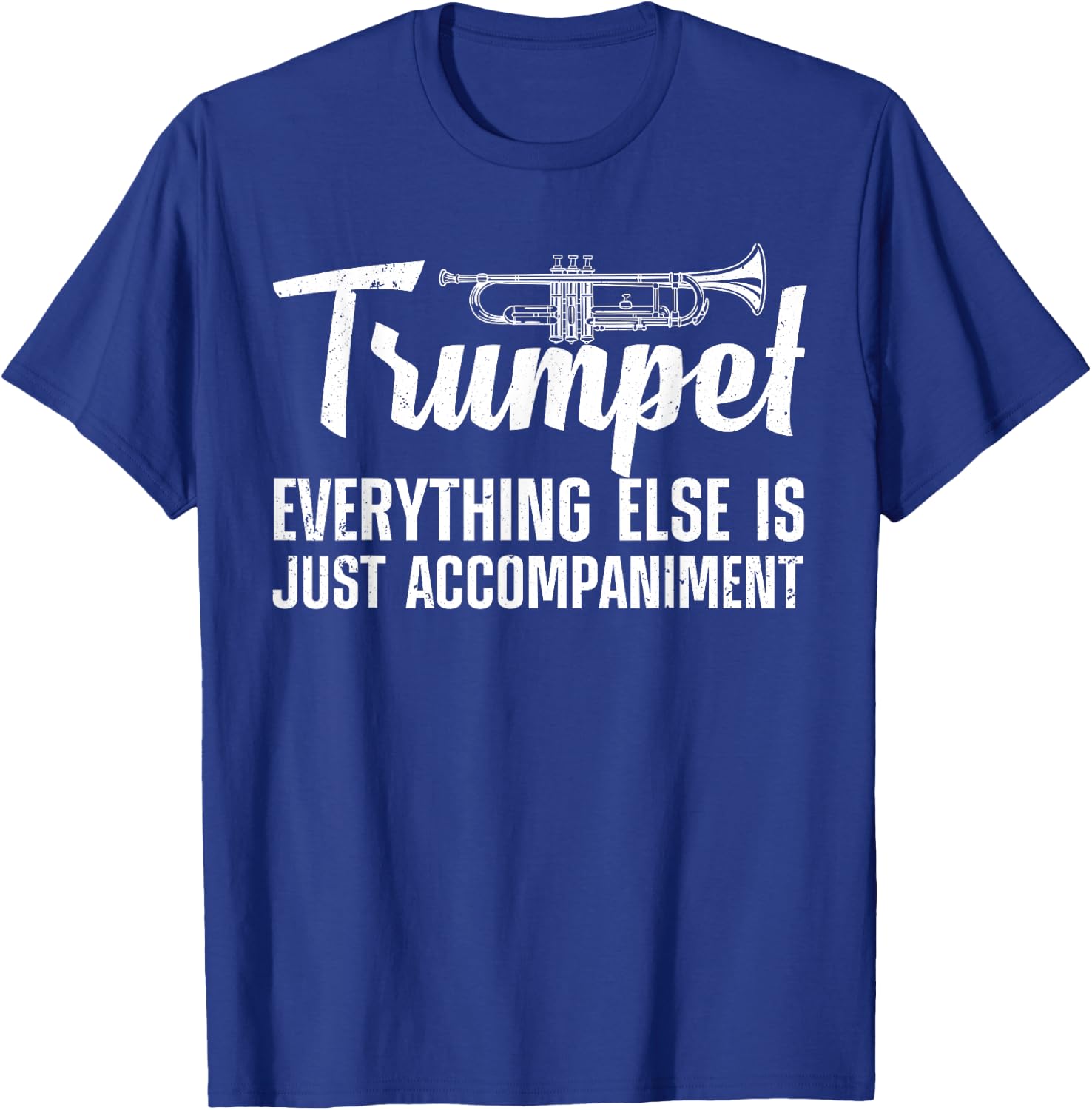 Funny Trumpet Design Women Trumpet Player Horn Lover T-Shirt - T-Shirt | Royal