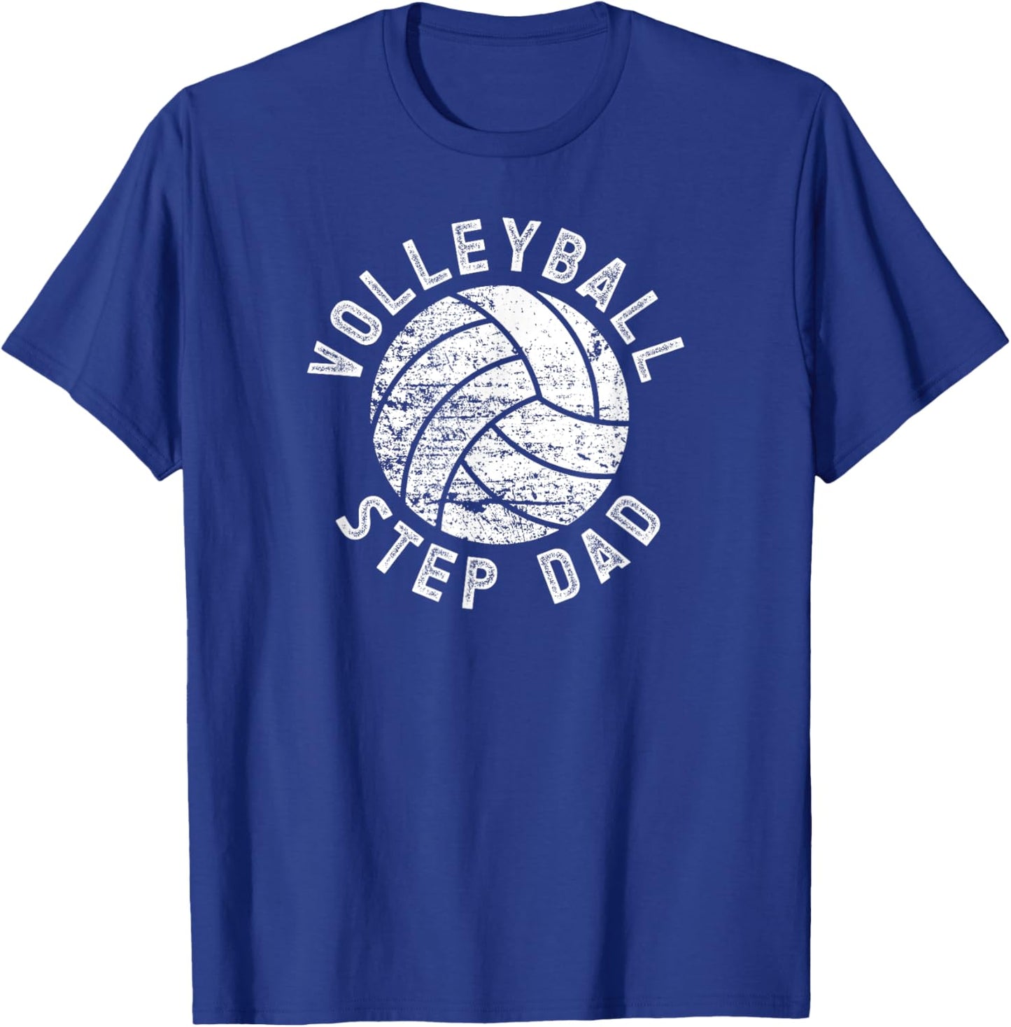 Volleyball Step-Dad Of A Volleyball Player Stepfather T-Shirt - T-Shirt | Royal