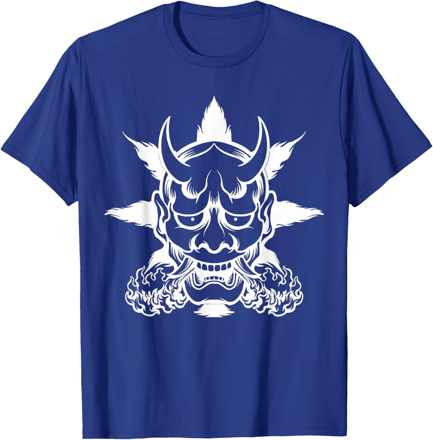 Japanese Demon Oni Mask Harajuku T-Shirt - T-Shirt | Royal