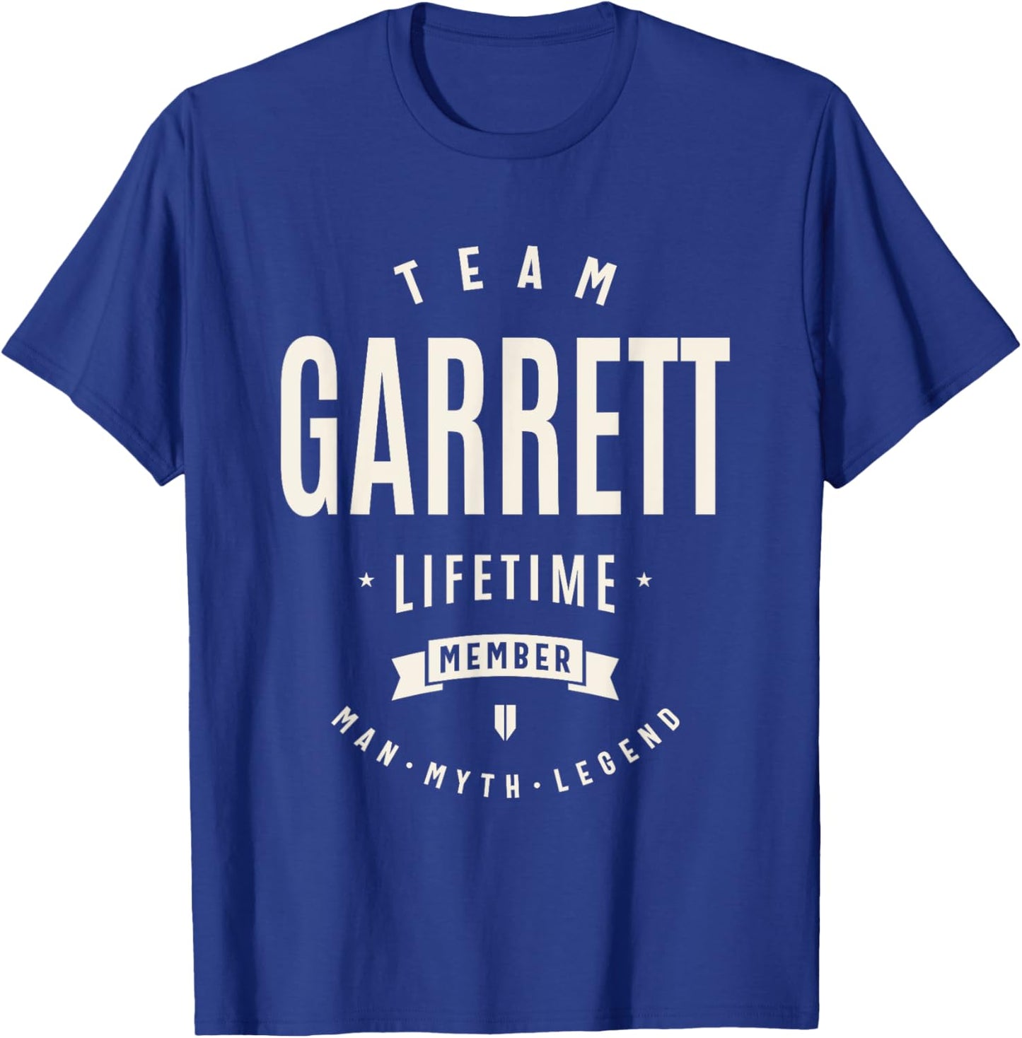 Team Garrett Lifetime Member Funny Name Garrett T-Shirt - T-Shirt | Royal