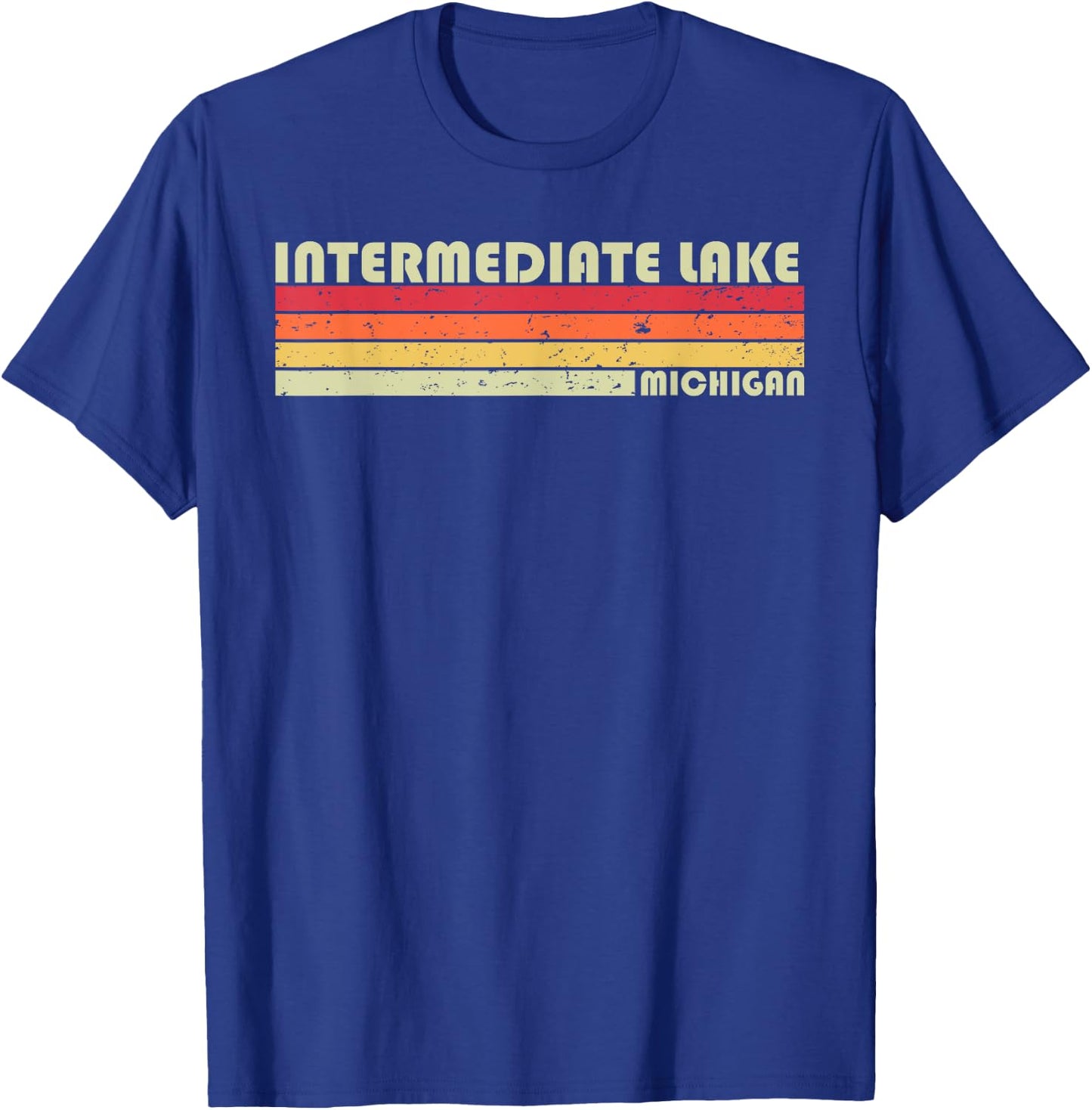 INTERMEDIATE LAKE MICHIGAN Funny Fishing Camping Summer Gift T-Shirt - T-Shirt | Royal