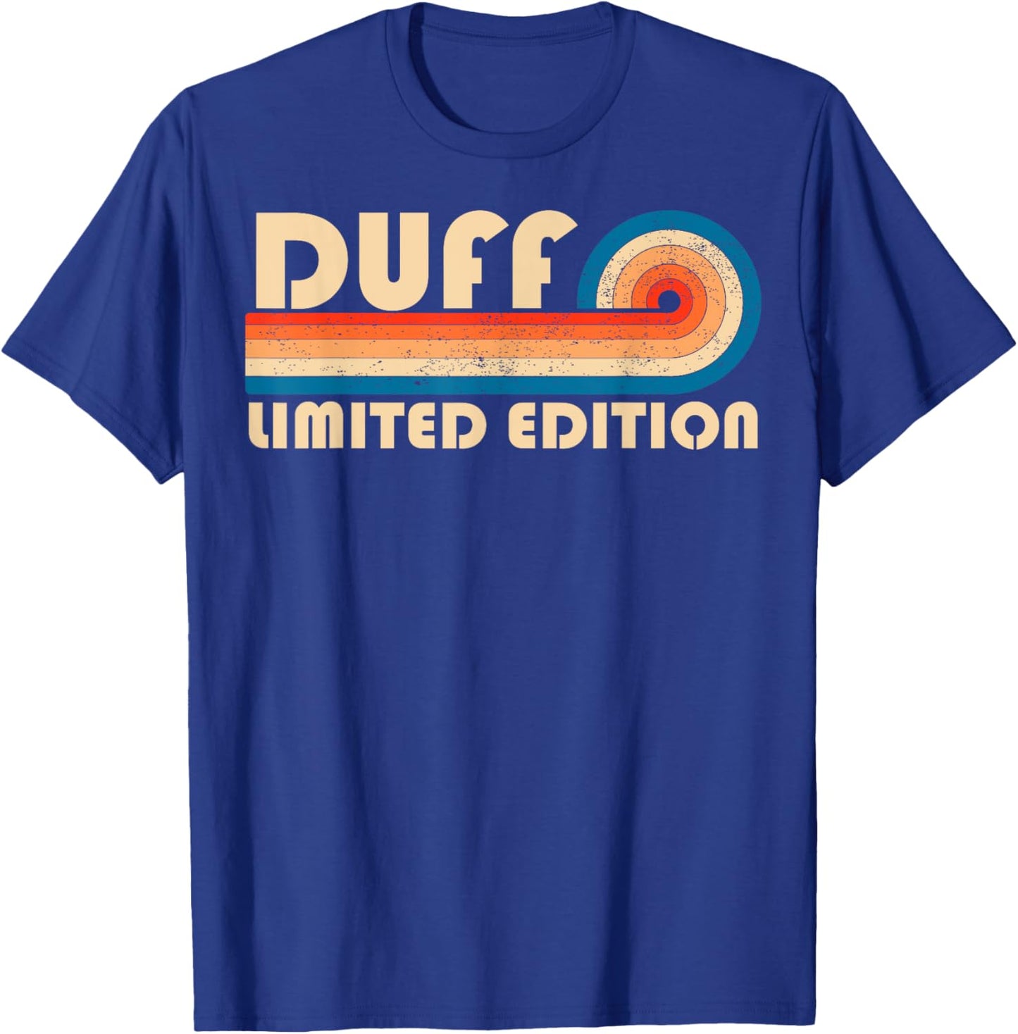 Last Name Matching Family Name DUFF Surname Retro Vintage 80s 90s Birthday Reunion T-Shirt - T-Shirt | Royal