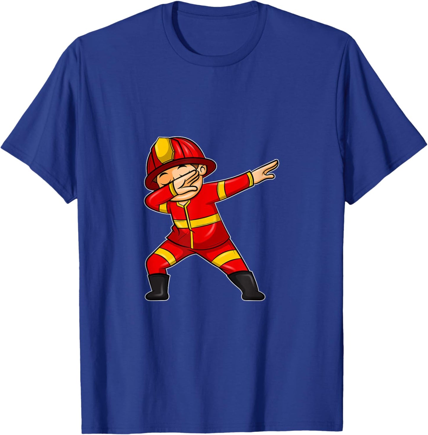 Dabbing Fireman Hero Firefighting For Little Firefighters T-Shirt - T-Shirt | Royal