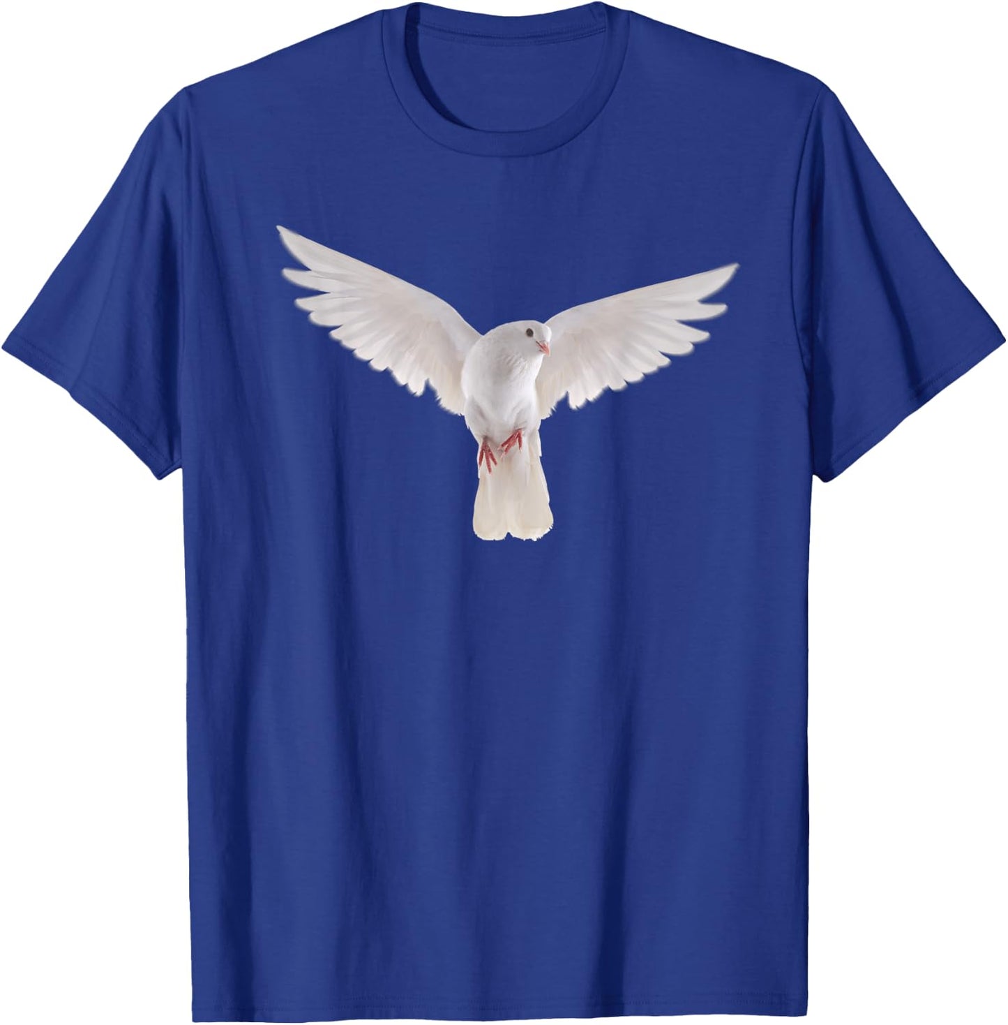 Lovely Faith Dove Bird of Peace Photo Silhouette Art T-Shirt - T-Shirt | Royal