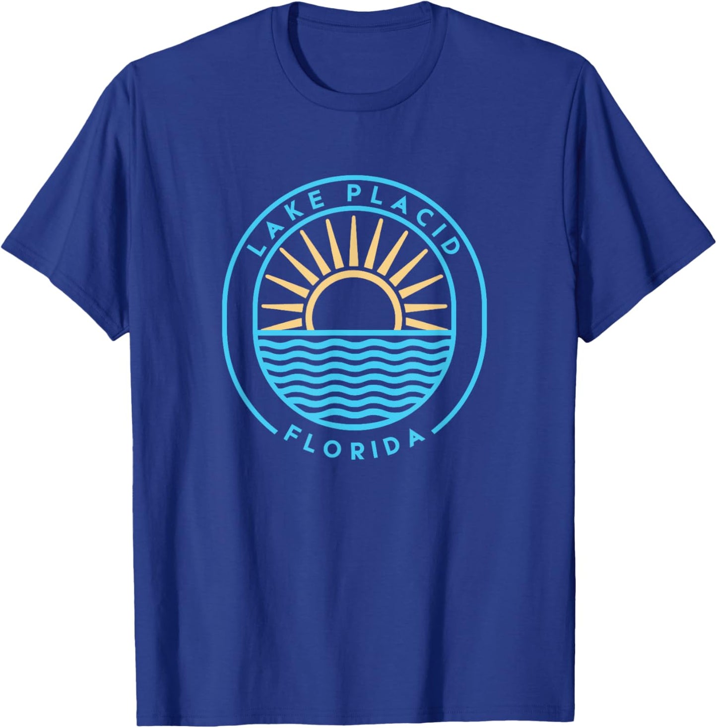 Lake Placid Florida Outdoors Vintage T-Shirt - T-Shirt | Royal