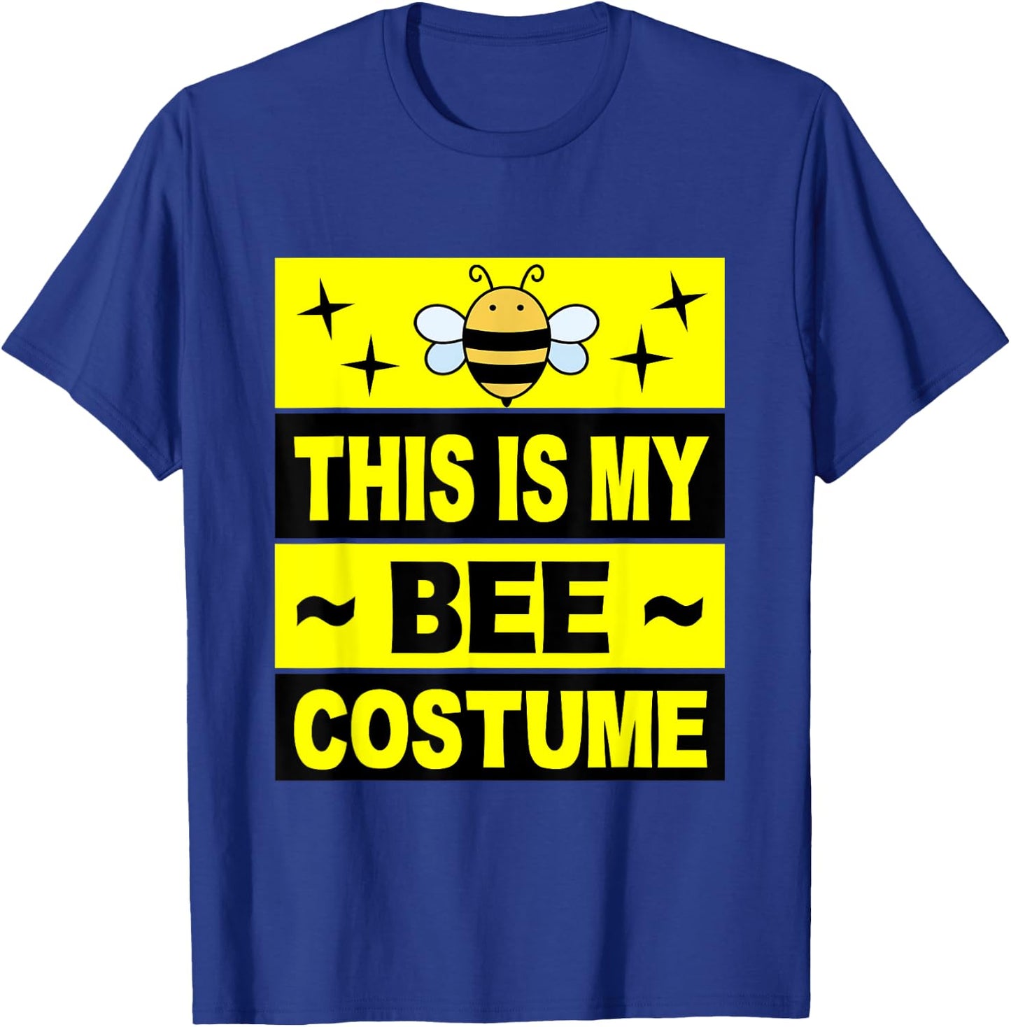 Retro Bee Costume Women Cute Adult Kids Men Baby Bumble Bee T-Shirt - T-Shirt | Royal