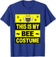 Retro Bee Costume Women Cute Adult Kids Men Baby Bumble Bee T-Shirt - T-Shirt | Royal