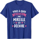 Woman Humour Personalised Gift Mireille Qui Déchire , Black, Female X-Small T-Shirt - T-Shirt | Royal
