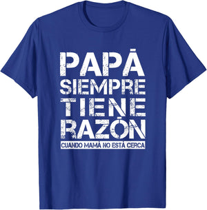Spanish father gift Father's Day birthday Christmas T-Shirt - T-Shirt | Royal
