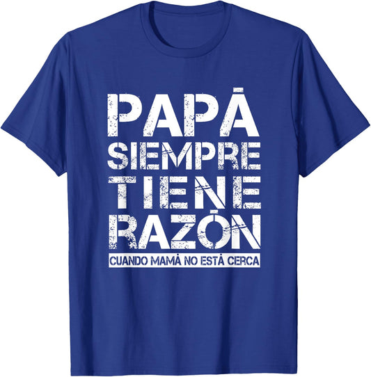 Spanish father gift Father's Day birthday Christmas T-Shirt - T-Shirt | Royal