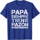 Spanish father gift Father's Day birthday Christmas T-Shirt - T-Shirt | Royal