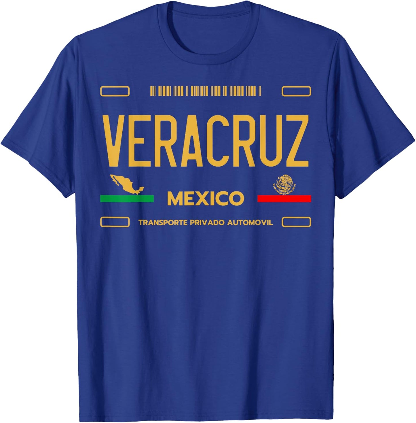 Veracruz Mexico License Plate Aesthetic Veracruz T-Shirt - T-Shirt | Royal