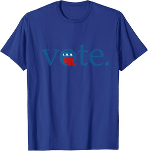 Vote Republican Elephant Vote Trump 2020 Conservative T-Shirt - T-Shirt | Royal
