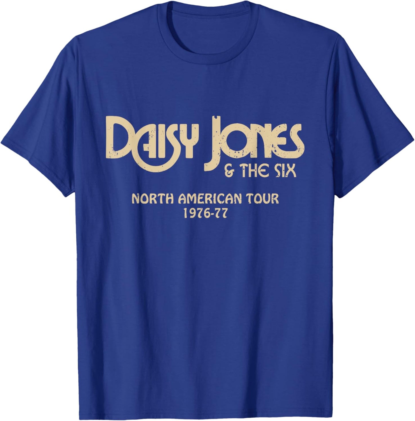 Daisy Jones & the Six - North American Tour 1976-77 Vintage T-Shirt - T-Shirt | Royal