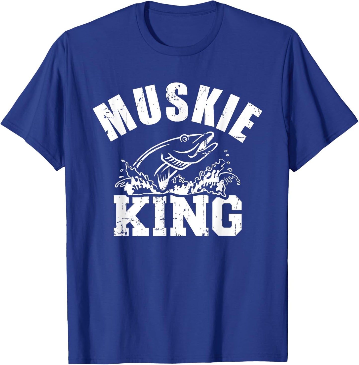 Muskie king fishing T-Shirt - T-Shirt | Royal
