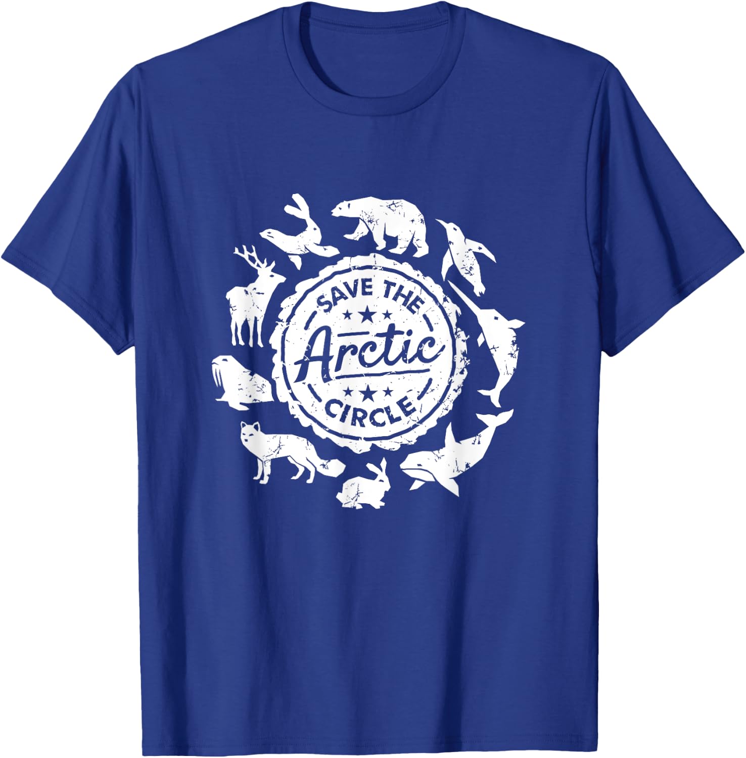 Save The Arctic Circle Endangered Animals Protect Wildlife T-Shirt - T-Shirt | Royal