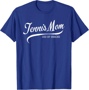 Women’s Tennis Mom Proud Tennis Mama Game Day Snack T-Shirt - T-Shirt | Royal
