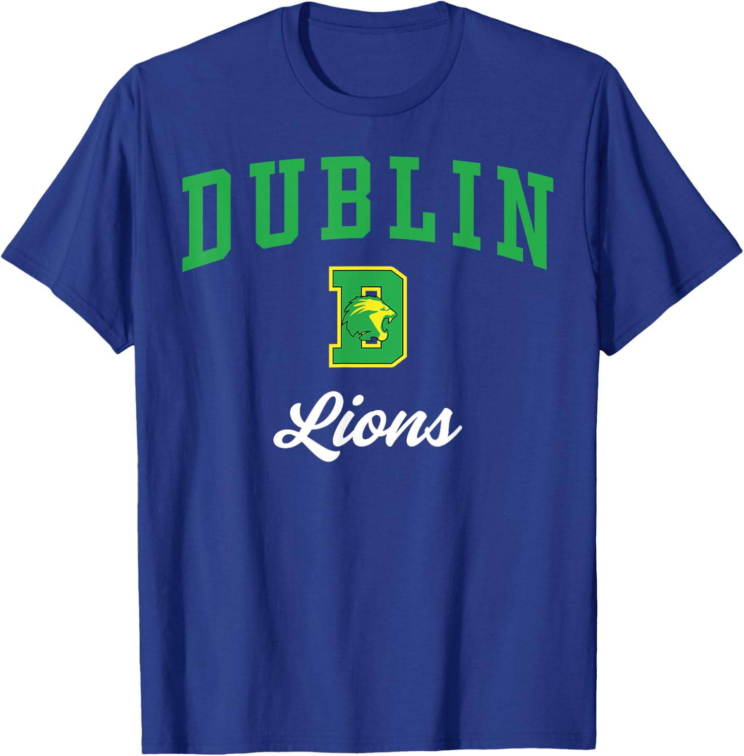 Dublin High School Lions C3 T-Shirt - T-Shirt | Royal