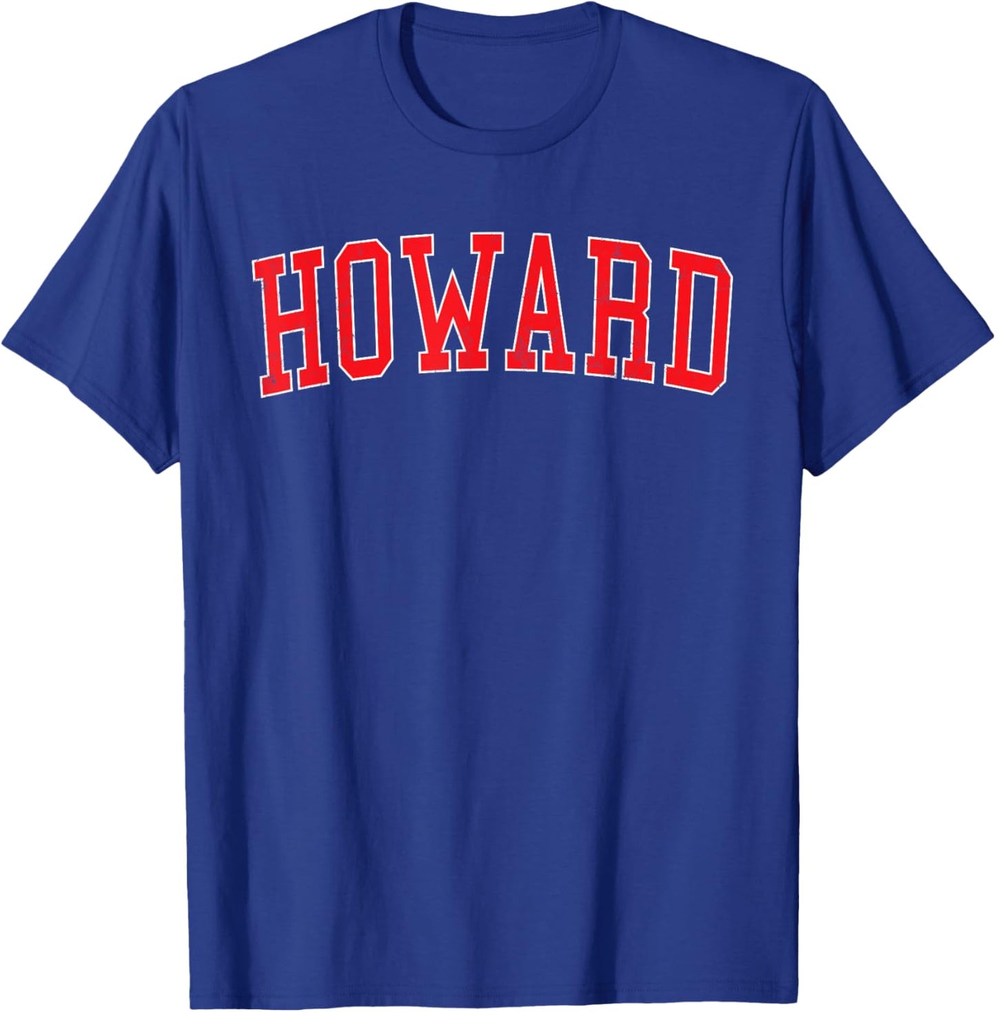 Vintage Howard WI Distressed Red Varsity Style T-Shirt - T-Shirt | Royal